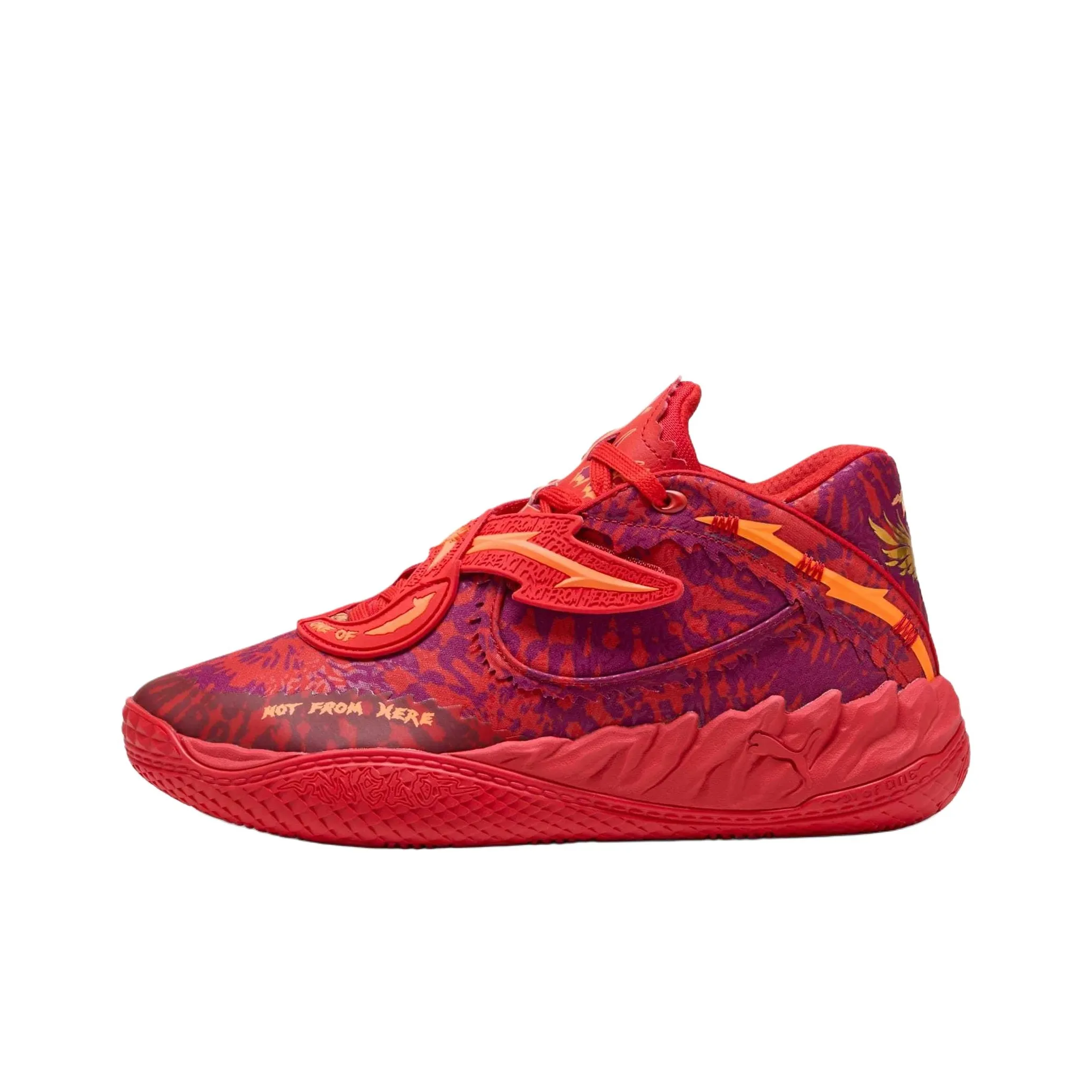 PUMA MB.05 Дышащая Поддерживающая Баскетбольная Обувь Мужская Красная