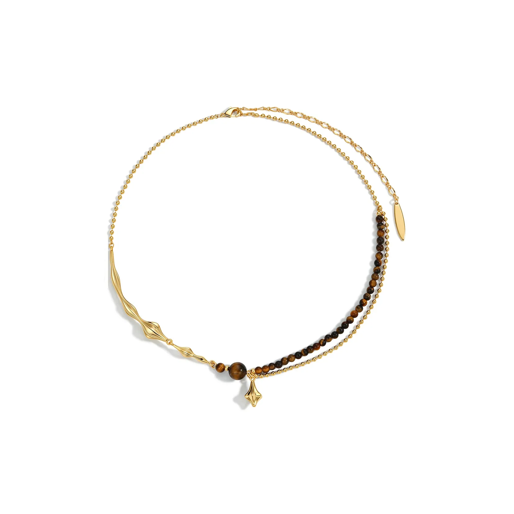 BOONEE ALUS 24k Золото Покрытые Медные Ожерелья Женские