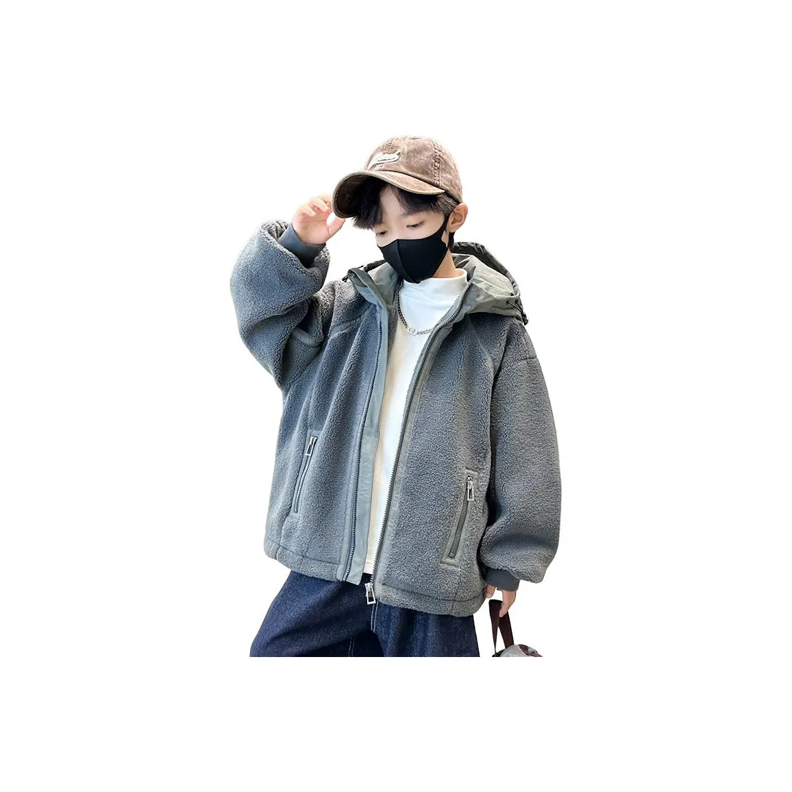 Disney Мех Искусственный мех Осенний и Зимний Детский