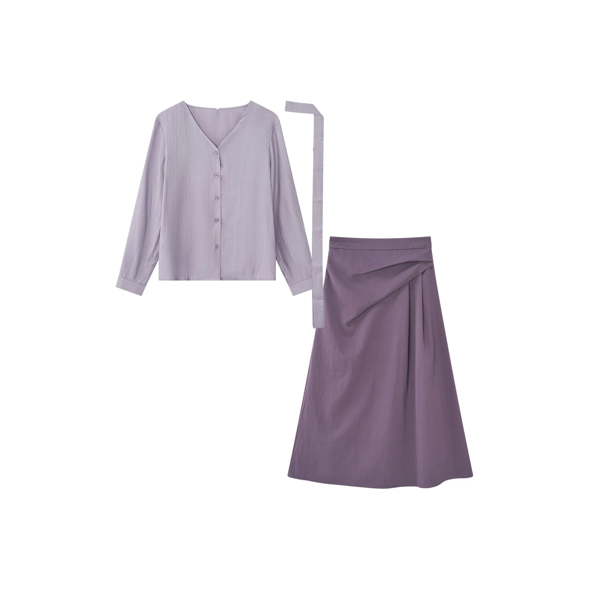 AIYIFU Фиолетовый Женские Комплекты с Юбкой