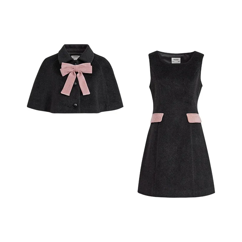 KUOSE Черный Женский Комплект с Юбкой