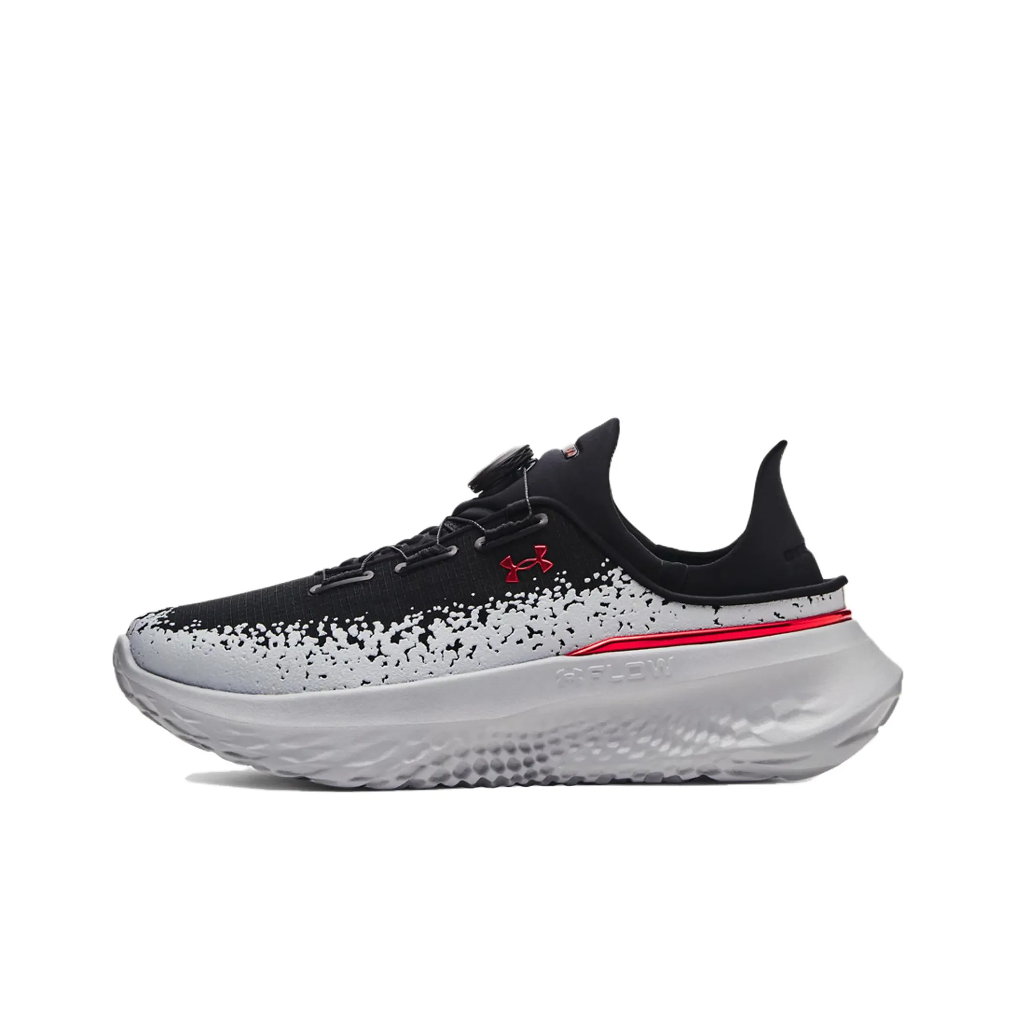 Under Armour SlipSpeed Аbrasion Resistant Дышащий Низкий Топ Повседневный Городской Коммутирование Беговые кроссовки Унисекс Серый Черный