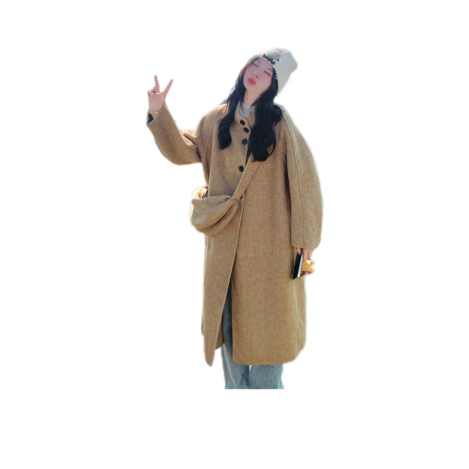 CHUNSHIMAN Имбирно-желтый Женское пальто