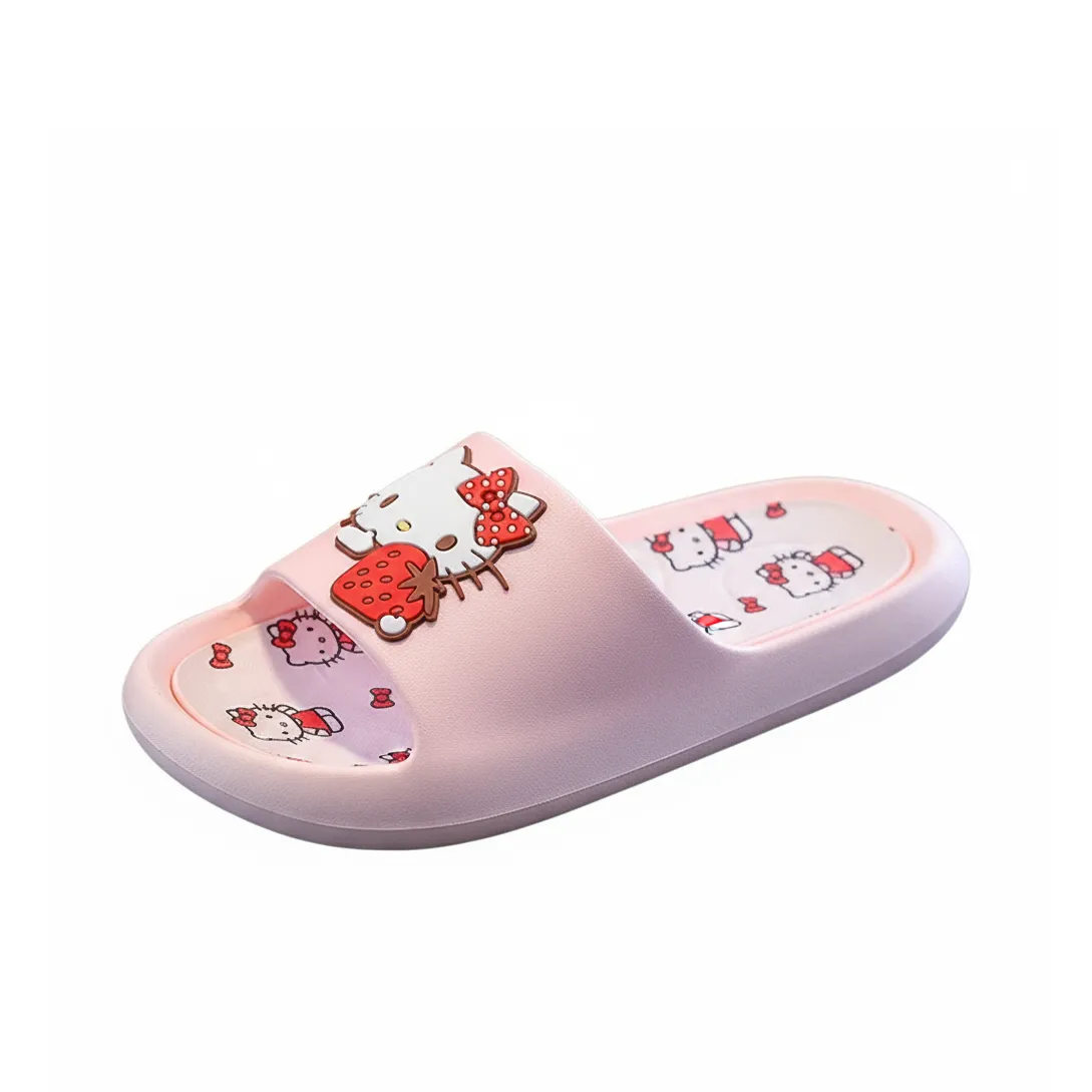 Детские тапочки Sanrio с антискользящим эффектом и защитой от KICK для дома