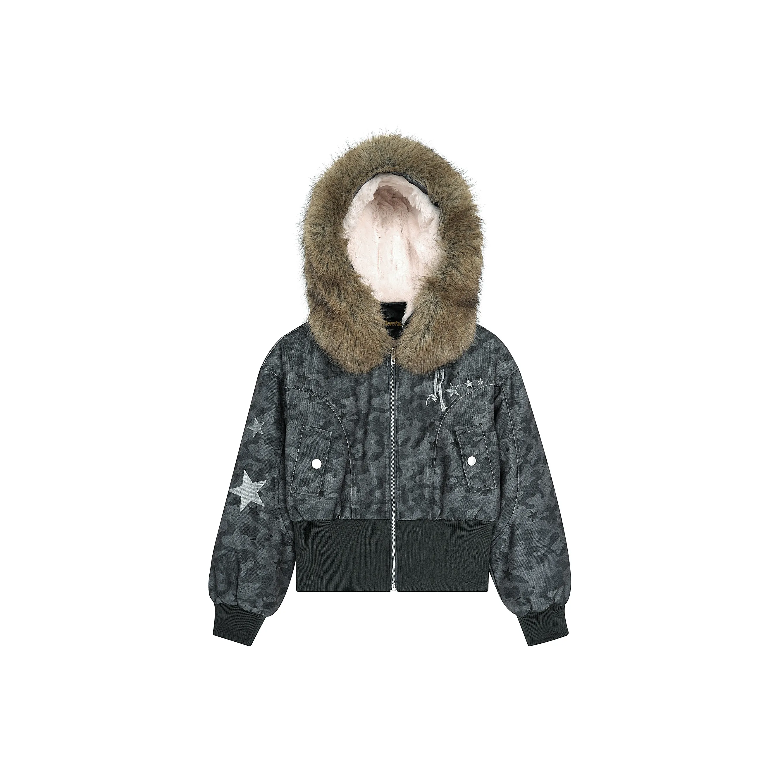 Captainbeer Серый камуфляж Женские свитшоты