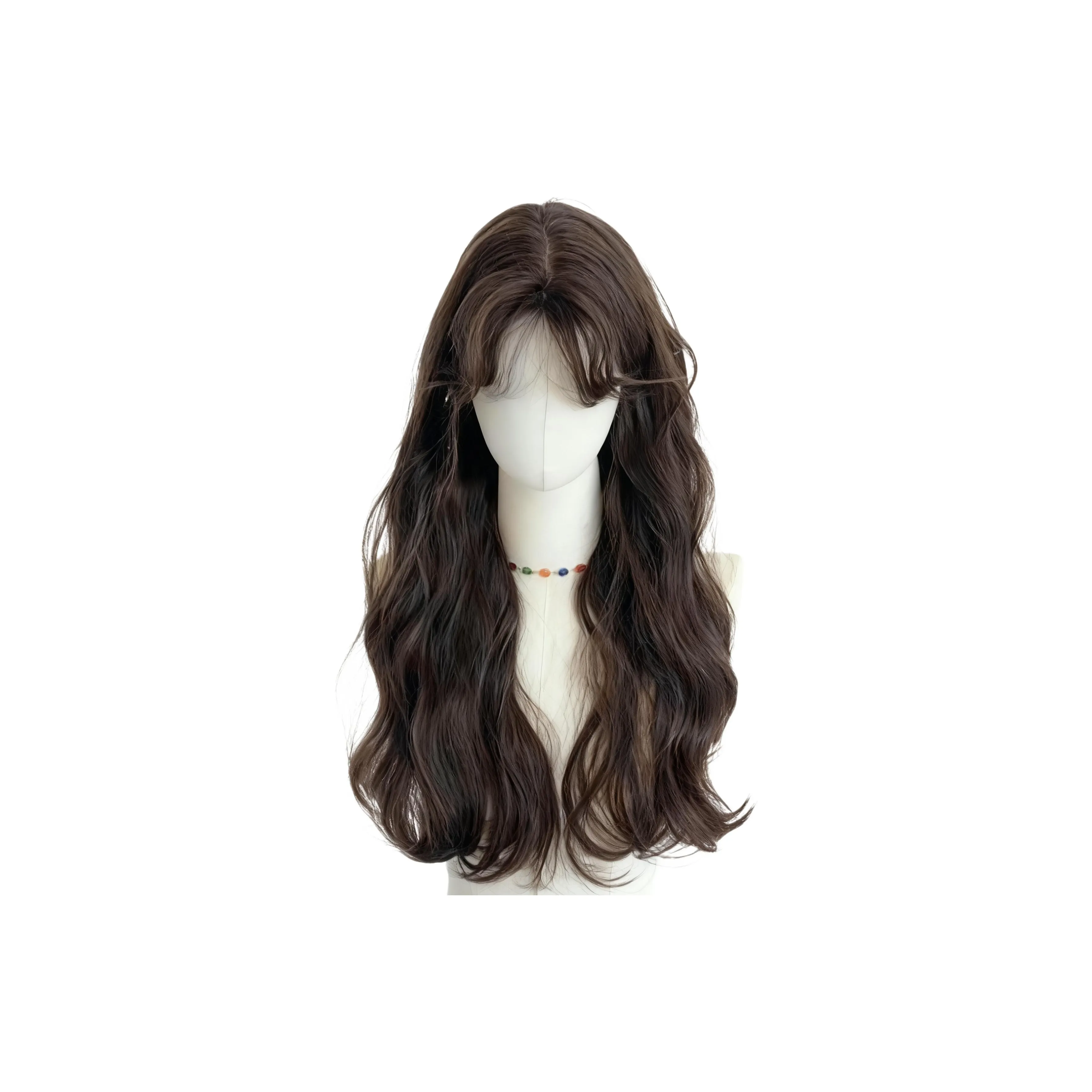 MUNINGFEI Корейский стиль Шерстяной кудрявый Длинные кудрявые волосы Рябь Женская парик Высокотемпературная пряжа