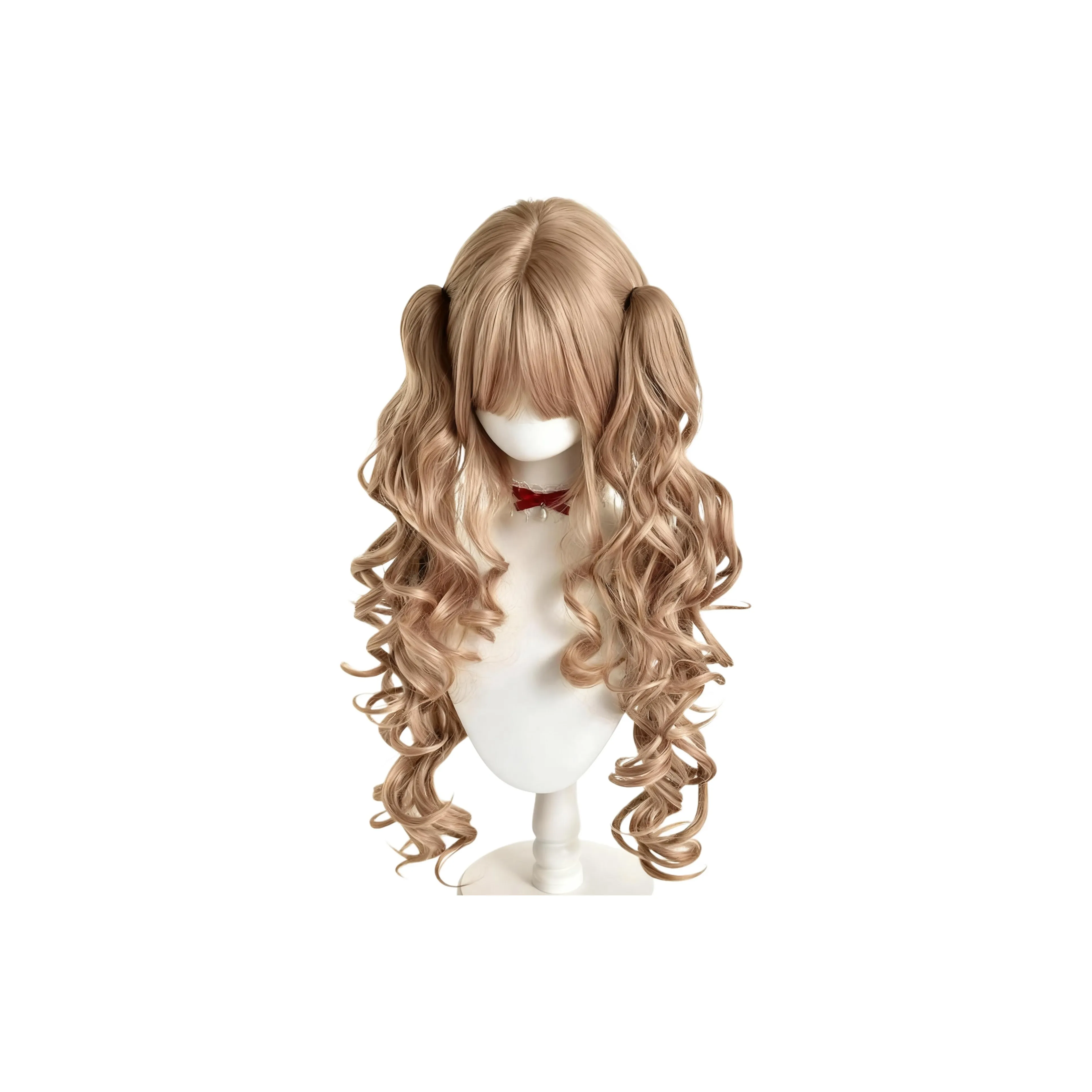 Sweet Pillow House Перука Длинные Кудрявые Волосы Двойная Копна Кукла Золотая Японский стиль Лолита Роман Кудрявый Высокая Температура Пряжа