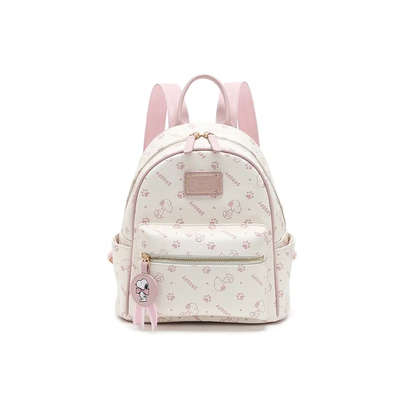 SNOOPY PU (полиуретан) Рюкзак Женские Розовый