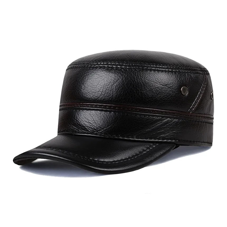 Devanro Кепки из натуральной коровьей кожи Мужские