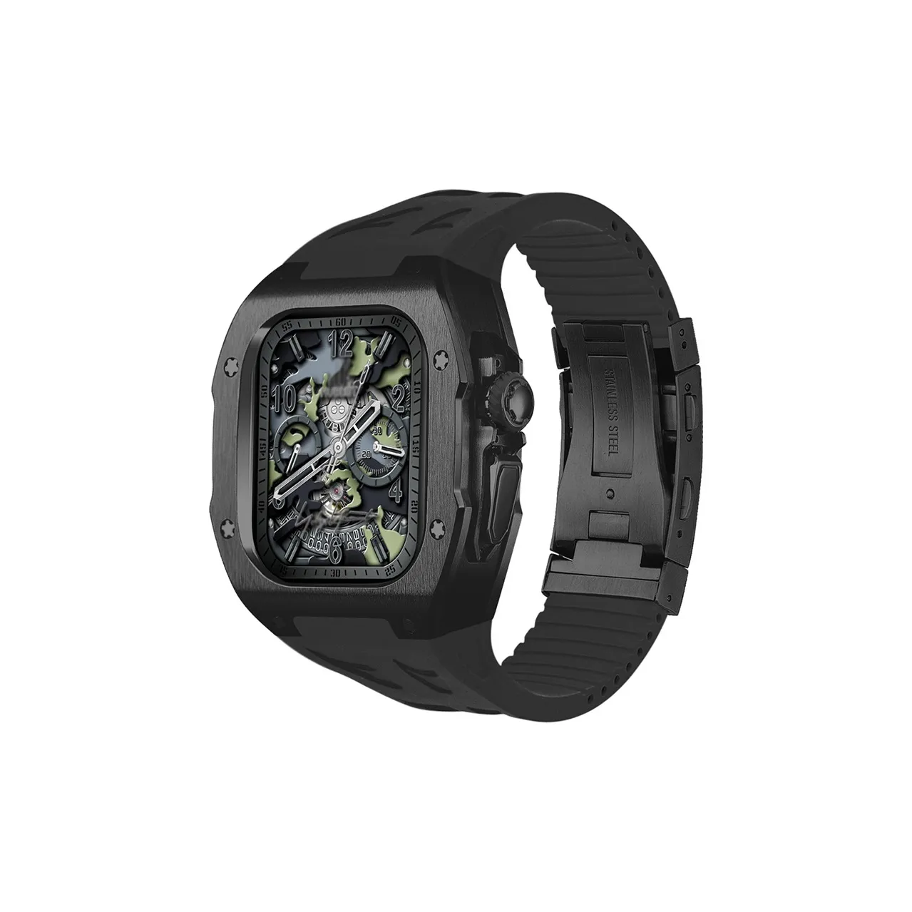 MEIHUIDUO Ремешок Apple Совместимость Материал фторкаучук 160-220 мм