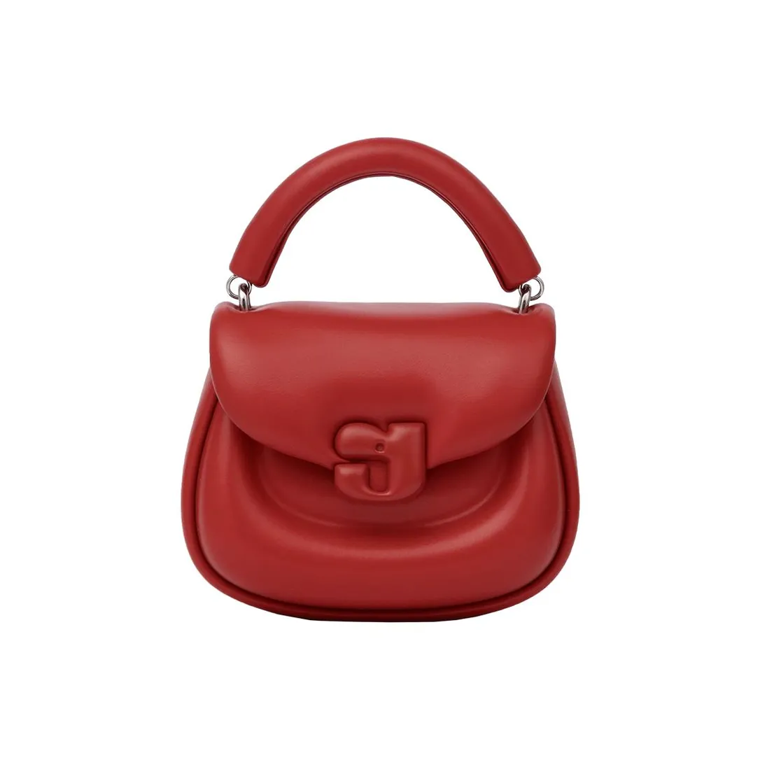 KUNOGIGI Коровья кожа с синтетической кожей маленькая сумка женский вишнево-красный