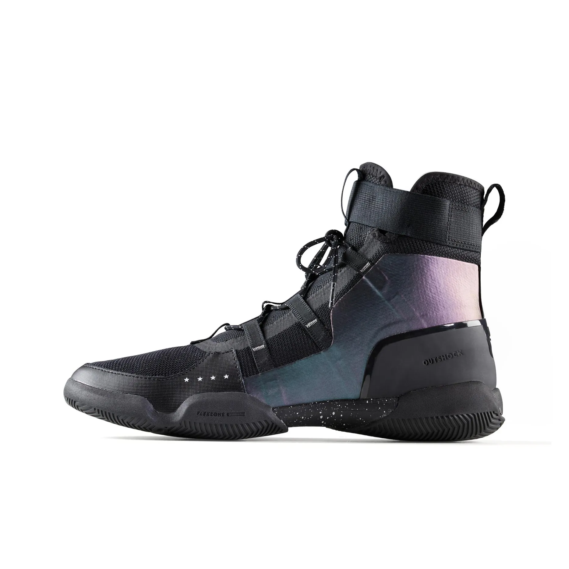 DECATHLON Амортизация Износостойкий MID Топ Боксер Обувь Унисекс Черный Серебряный