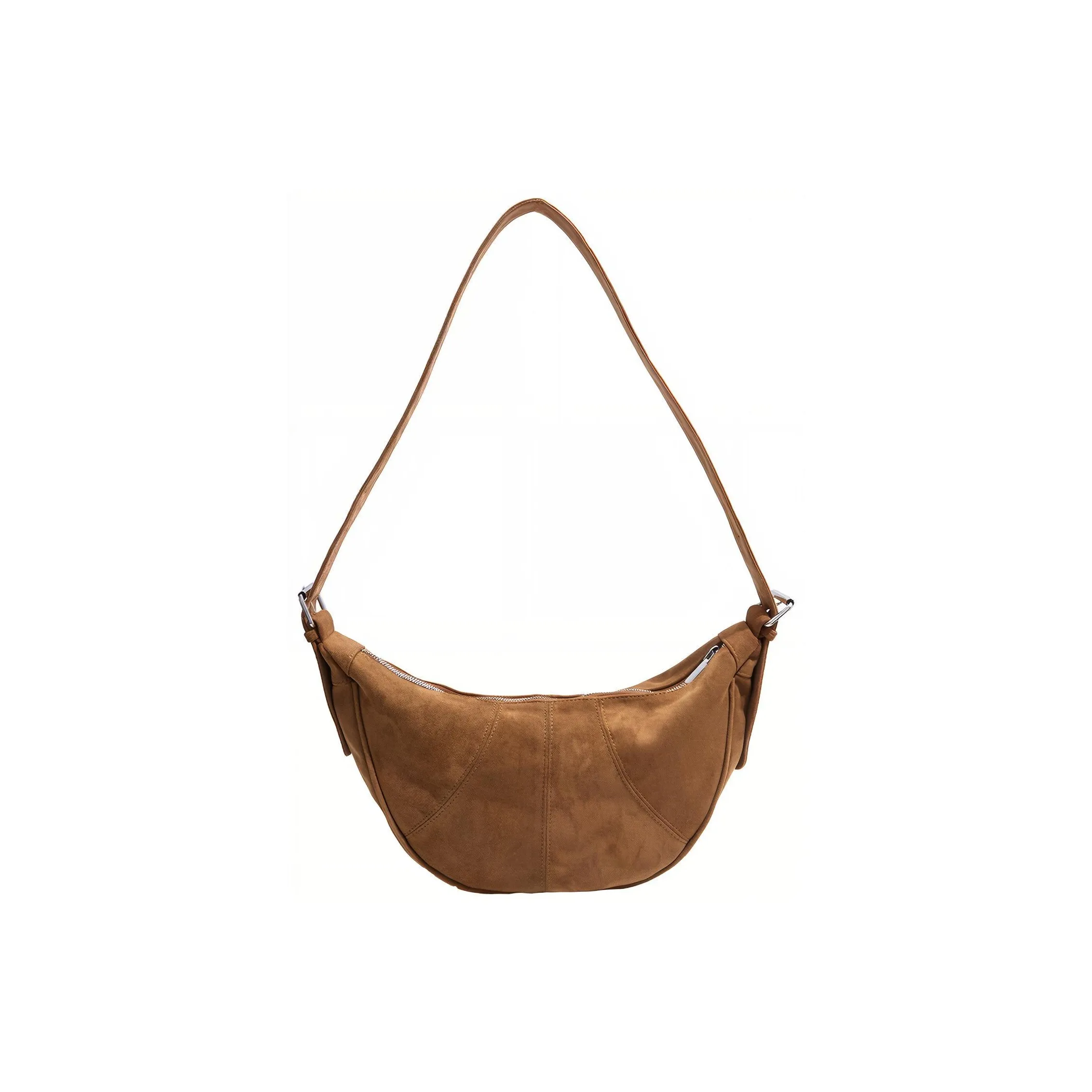 morellybear Замша Сумка через плечо Стандартная Женская Коричневый Хаки Кофейный Бургунди