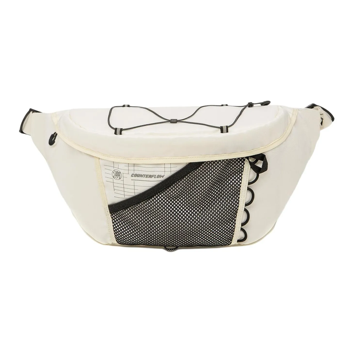 Лайнер CF Полиамид Одно Плечо Через Плечо Бананка Стандартный Унисекс Айвори