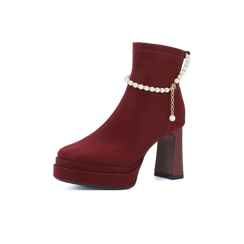 Lanza Ботильоны 9 см Женские Красные