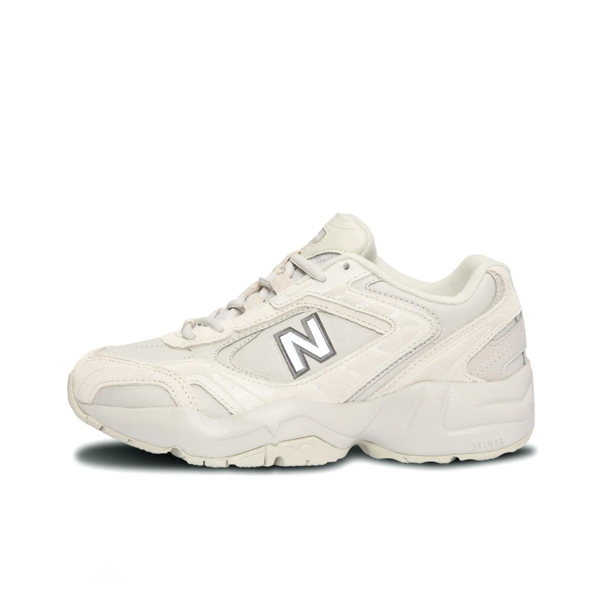 New Balance NB 452 Амортизация Износостойкий Низкий Топ Повседневные Беговые Кроссовки Женские Бежевые