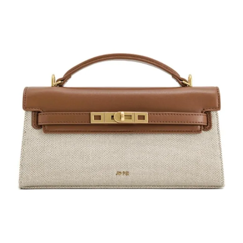 JW PEI Холст Сумка Женская Коричневая