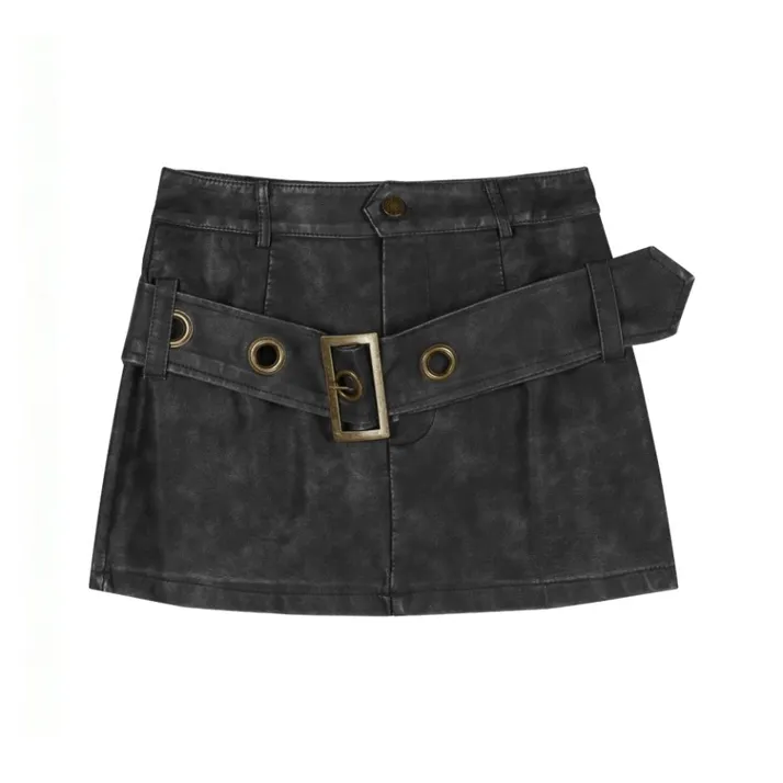DANCANG Кожаные короткие юбки для женщин