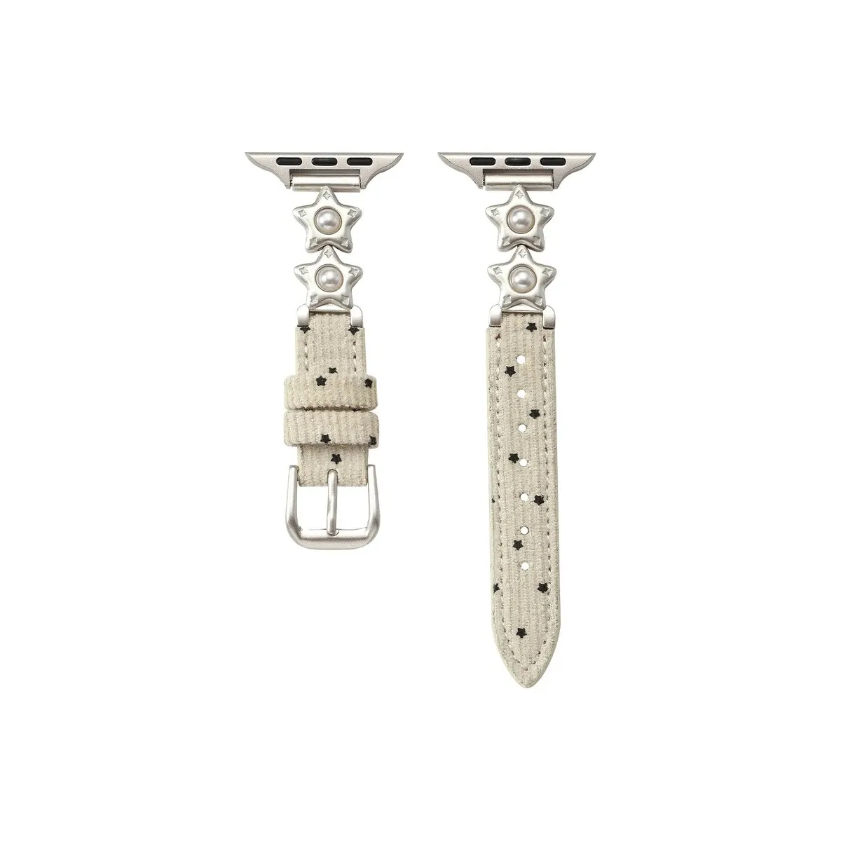 KUBASUO Ремень Apple Совместимость Вельвет Металл