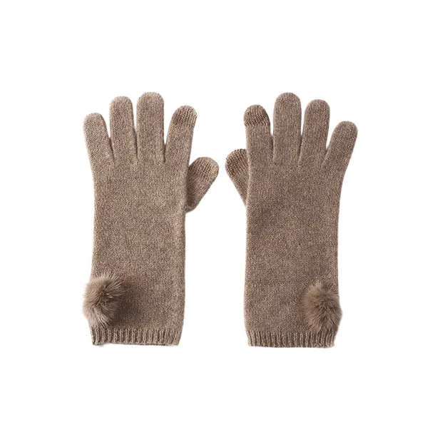PIERRE CARDIN Selected Alpaca Cashmere Knitted Gloves Women's