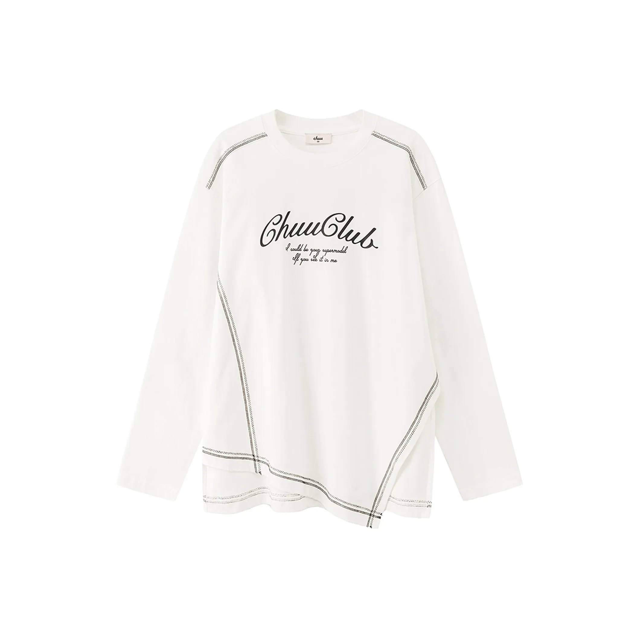 CHUU Белый Женские T-рубашки