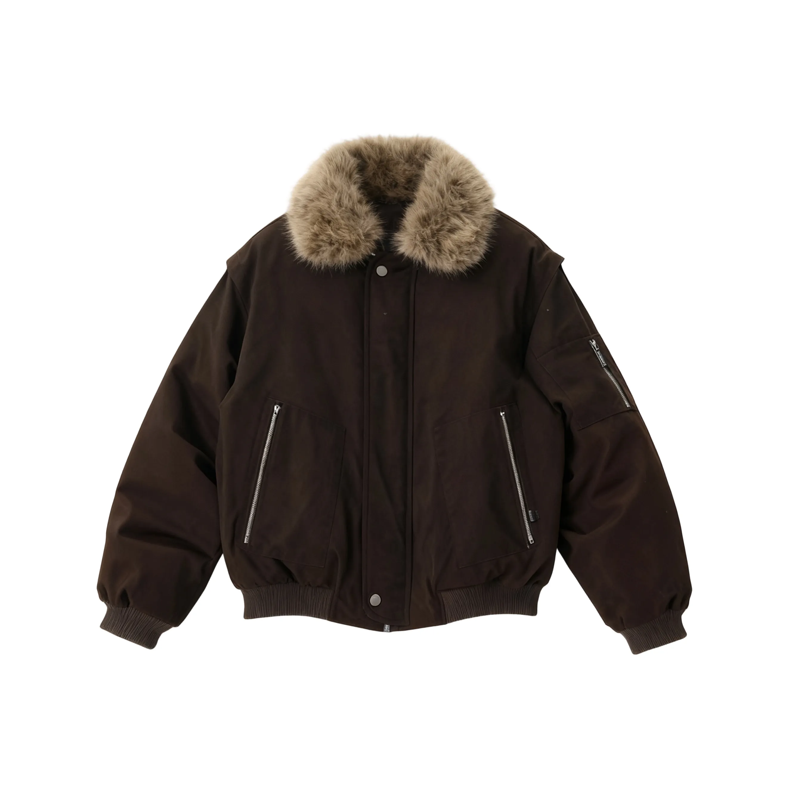 H.V.G.A Коричневый Унисекс Пуховики