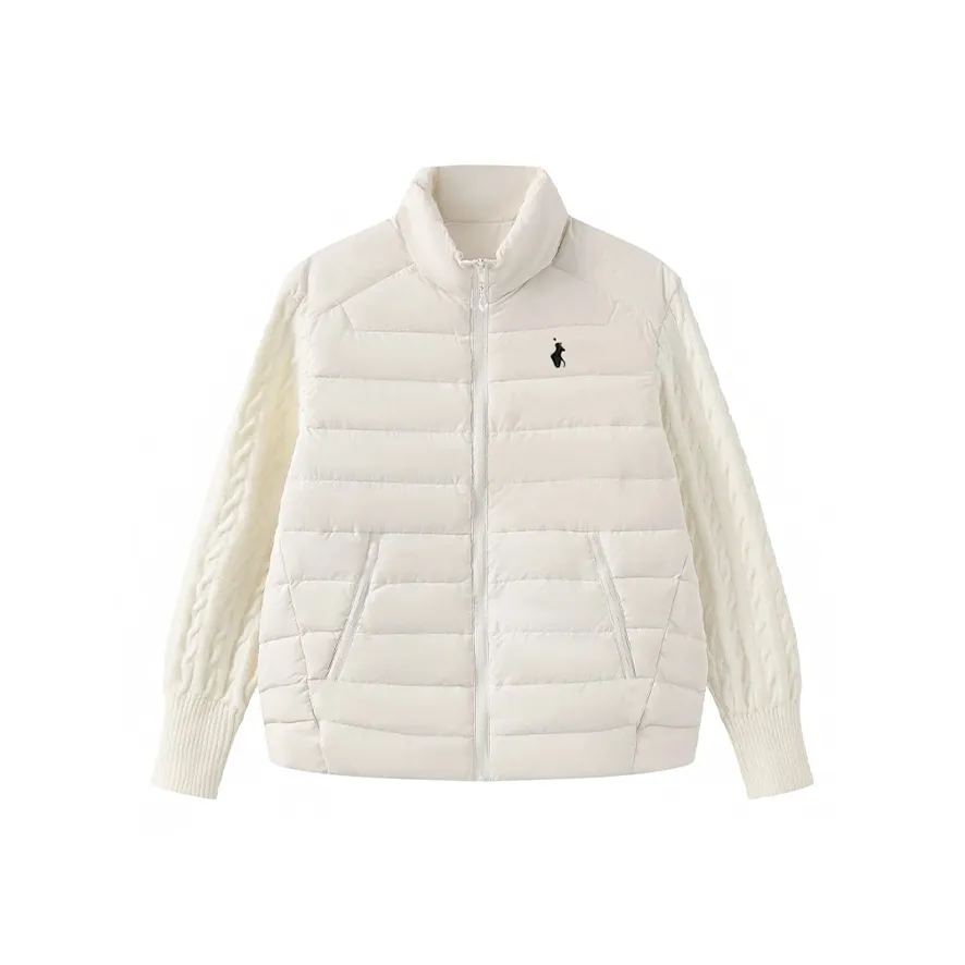 SISC Белый лунный свет Ribs Outfit Женские пуховики