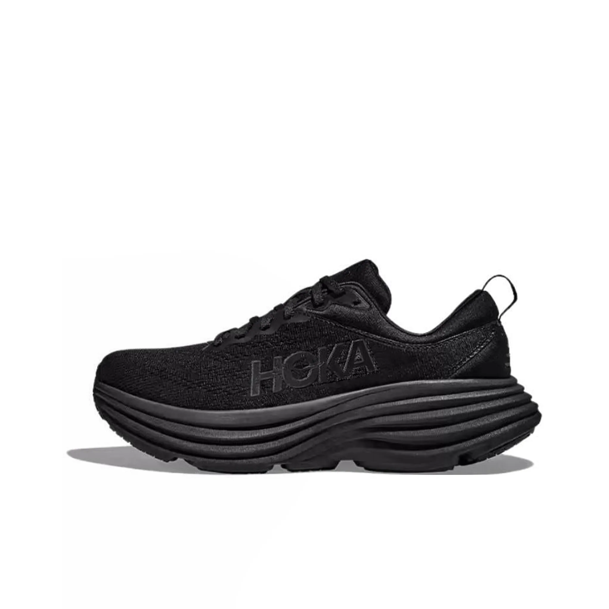 HOKA ONE ONE Bondi 8 Противоскользящие Дышащие и Устойчивые Низкие Беговые Кроссовки Мужские Черные