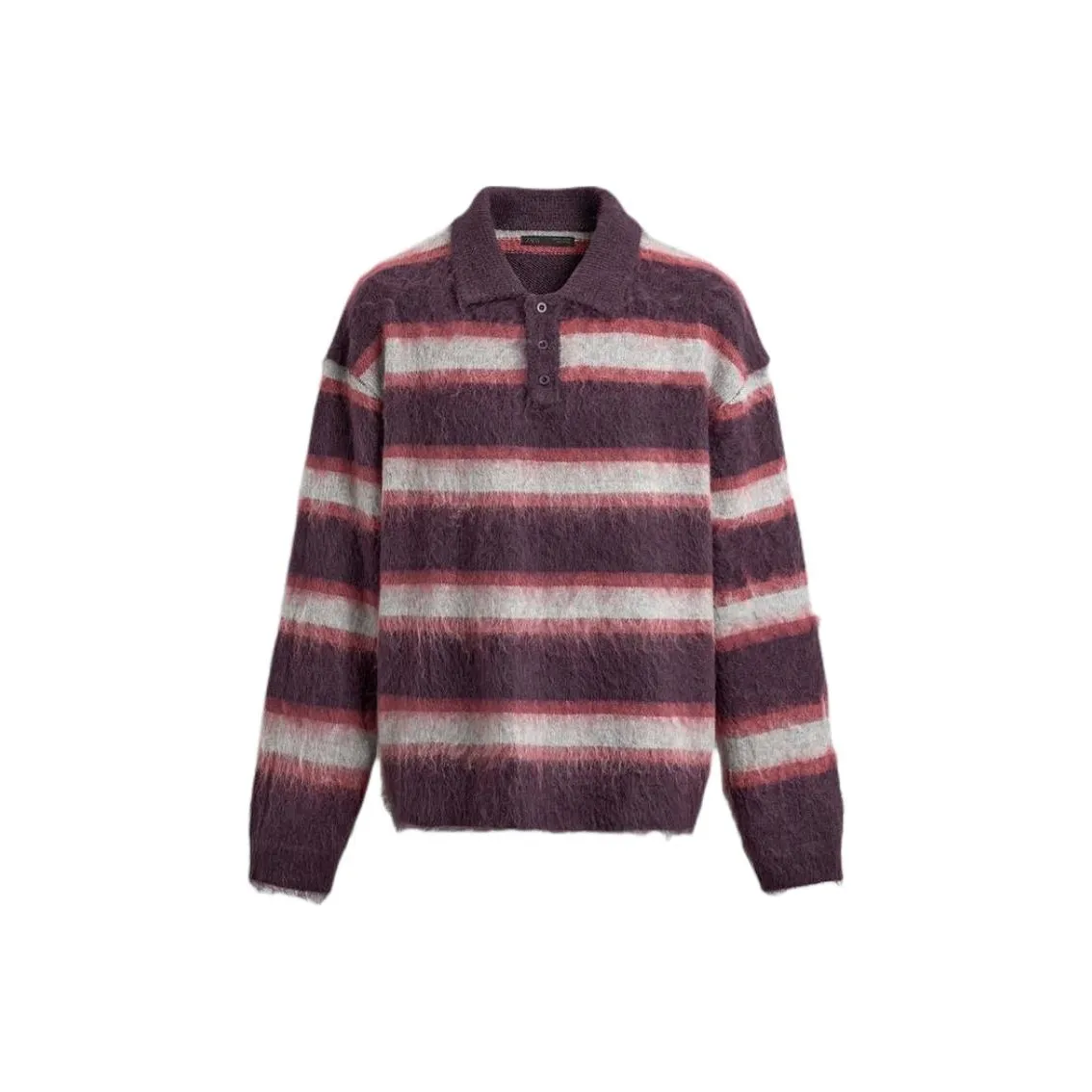 ZARA Мужское Поло Бордового Цвета