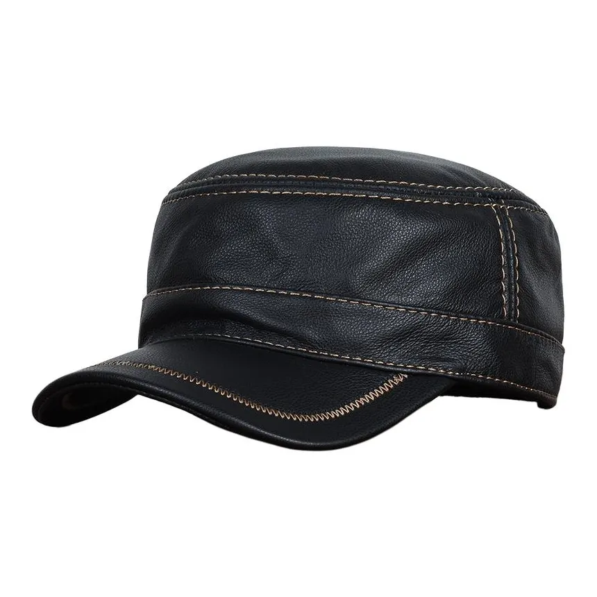 Devanro Кепки из натуральной коровьей кожи Мужские