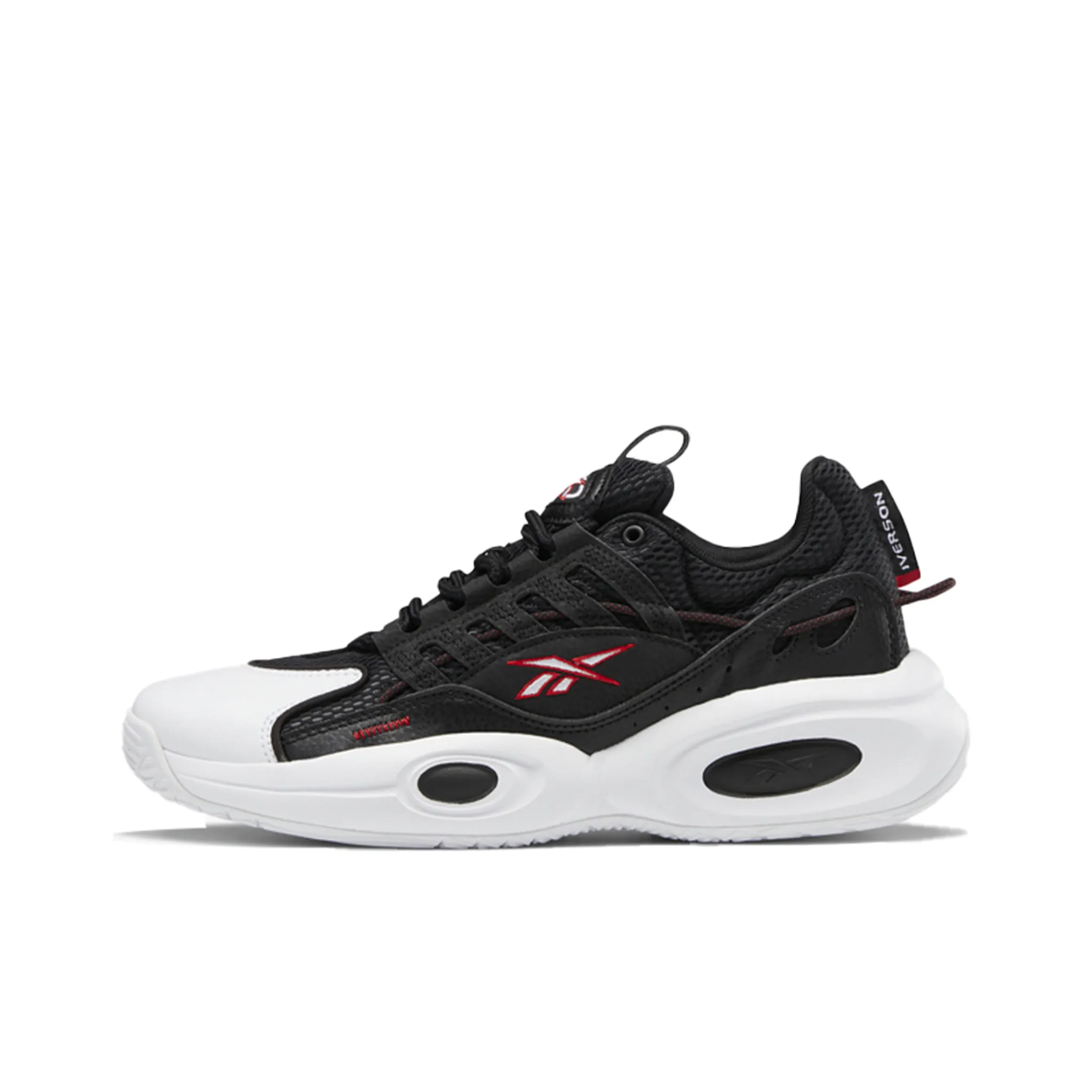 REEBOK Solution MID Амортизация Износостойкий MID Топ Винтажные баскетбольные кроссовки Унисекс Черный