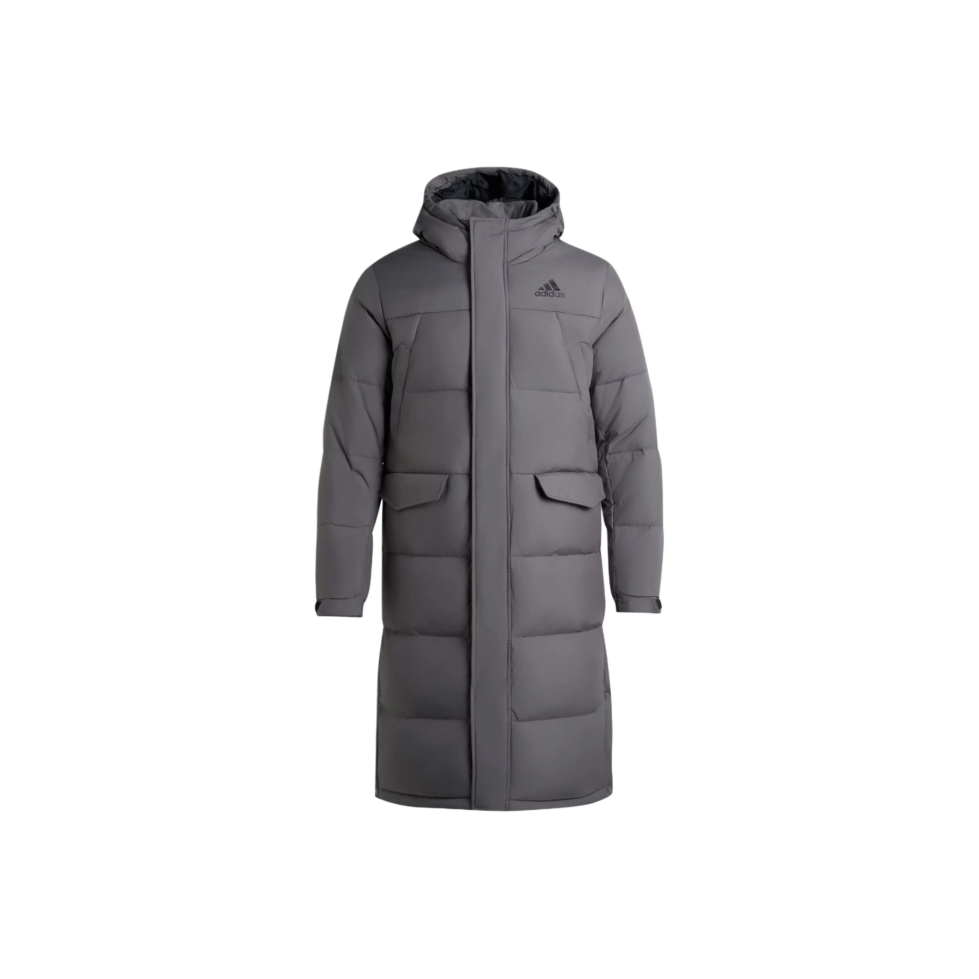 Adidas LONG DOWN Угольный Серый Унисекс Пуховики