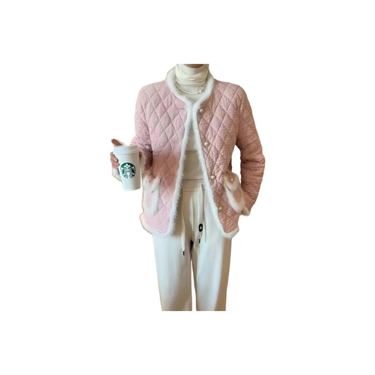 Langqing Розовый Женский пуховик