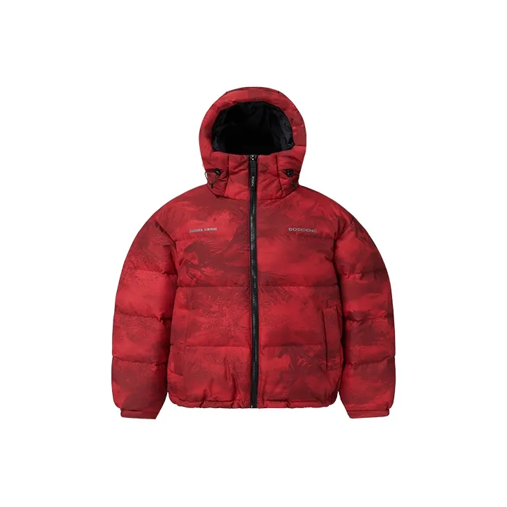 BOSIDENG x ZHONGGUOGUOJIADILI Коллекция Fashion Sports Пуховик Унисекс