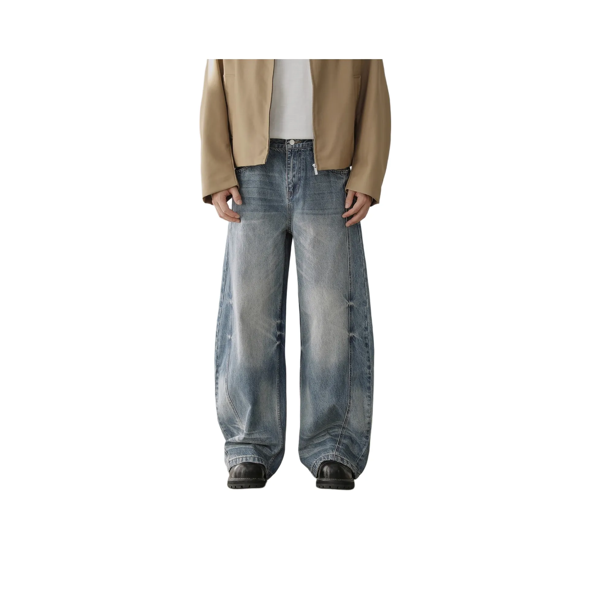 RiseBrand Blue Unisex Jeans RiseBrand Синий Унисекс Джинсы