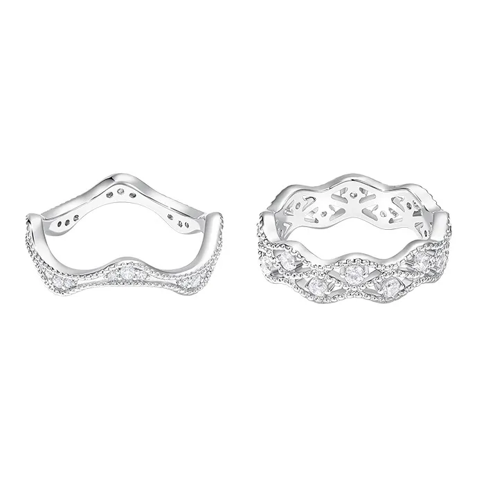 ONCHIC Кольца из меди с родиевым покрытием женские