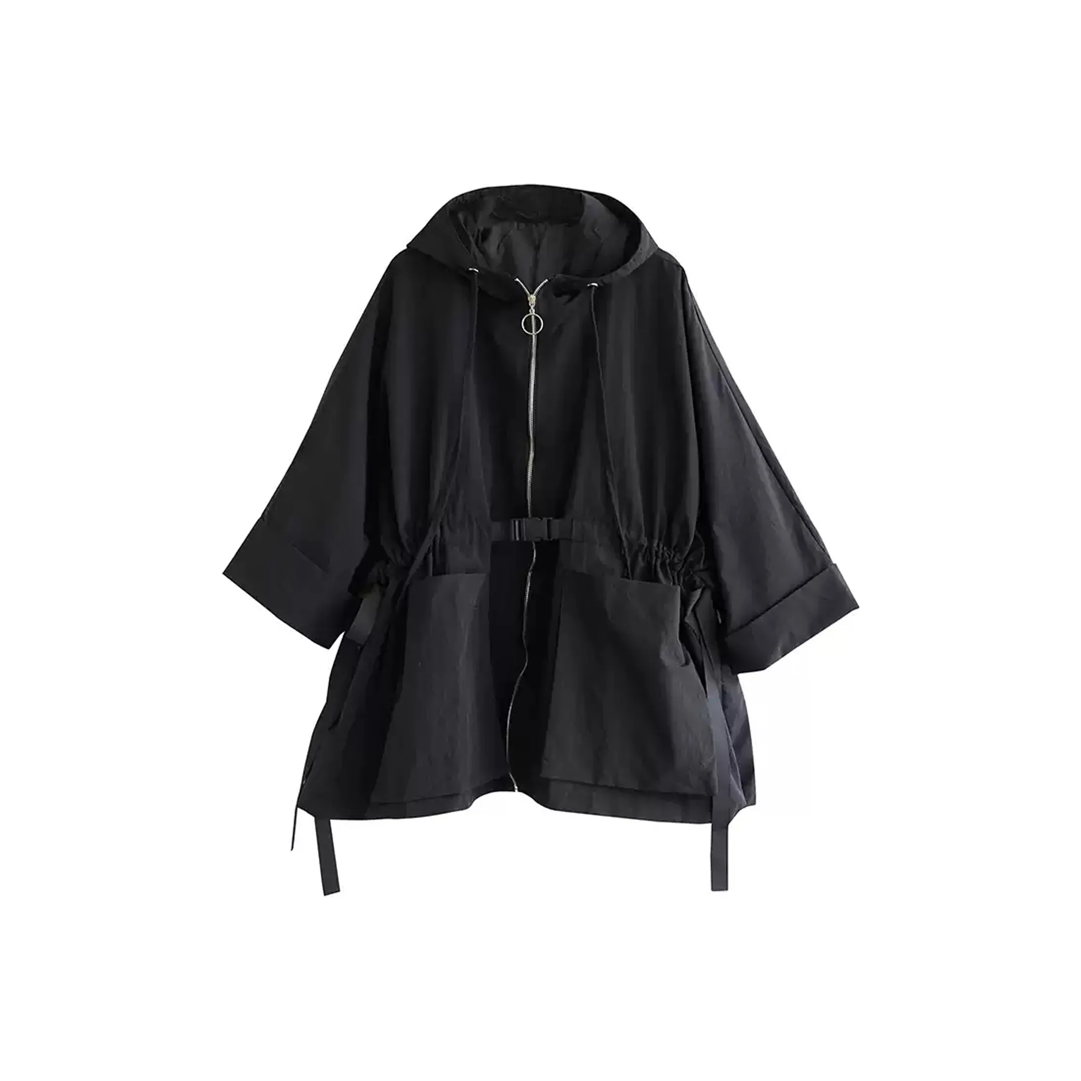 Wbwq Черный Женский Тренч