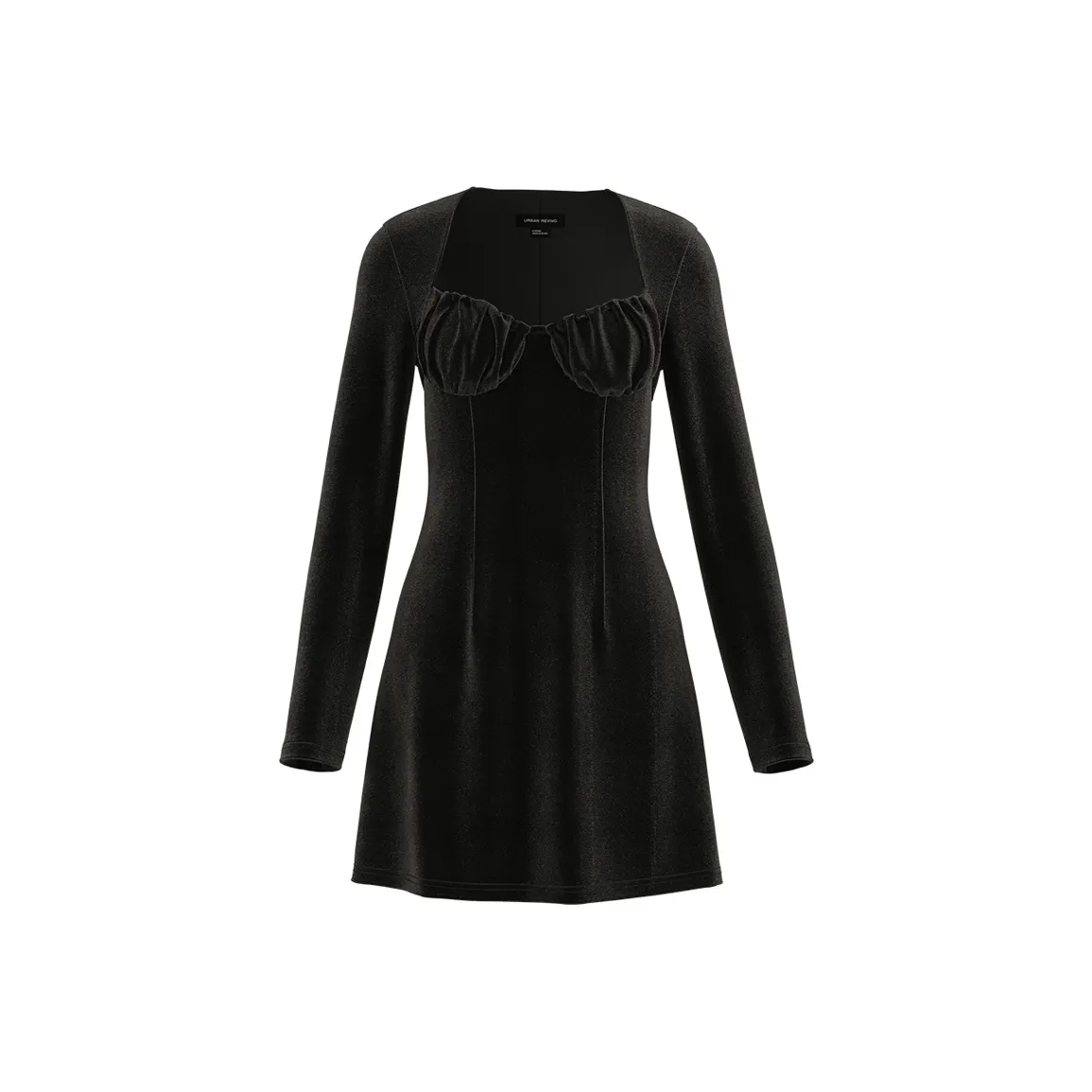 URBAN REVIVO Короткое платье с короткими рукавами женское