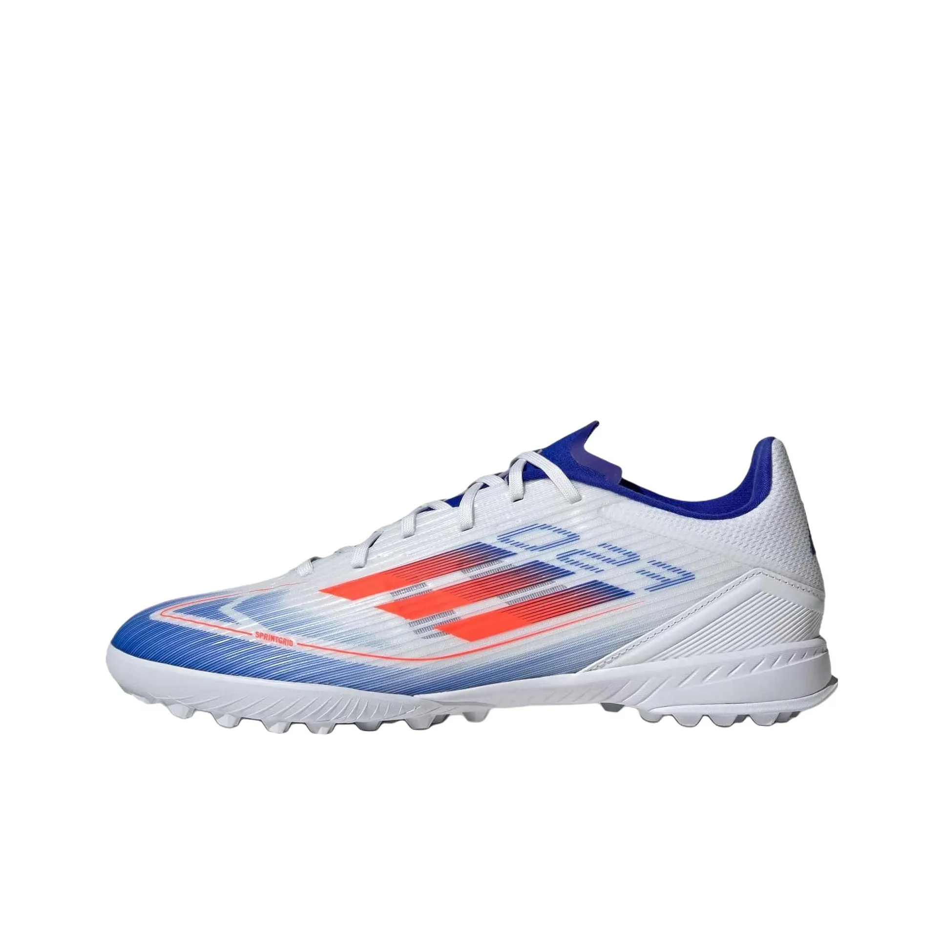 Adidas F50 League TF Шипы Искусственные Шипы Футбольные бутсы Унисекс Белый Красный Синий