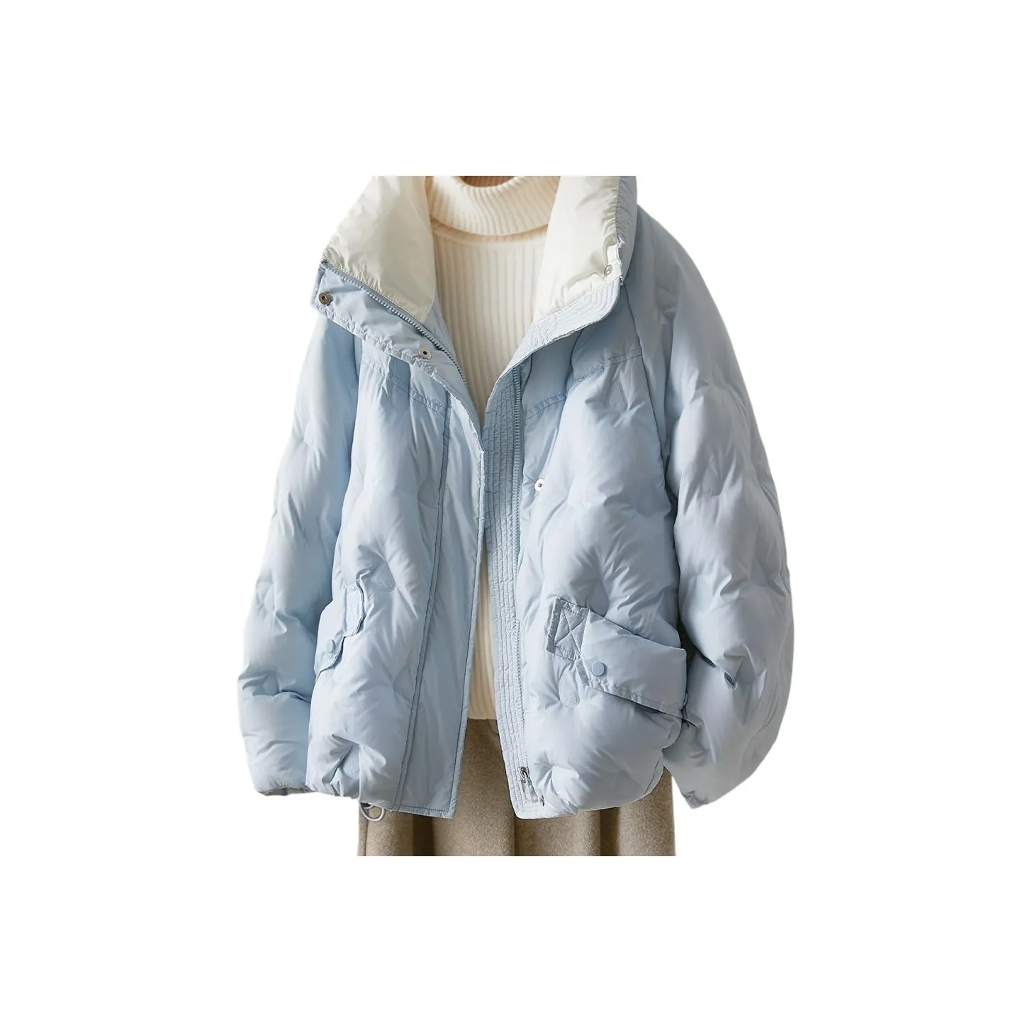 IHIMI Aqua Blue Women's Down Jackets