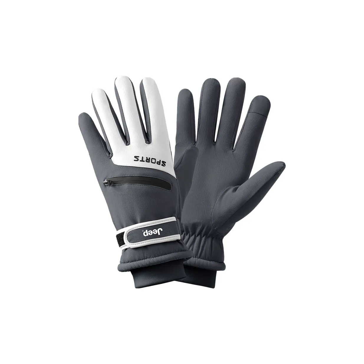 Jeep Полиэстер Спортивные Перчатки Унисекс