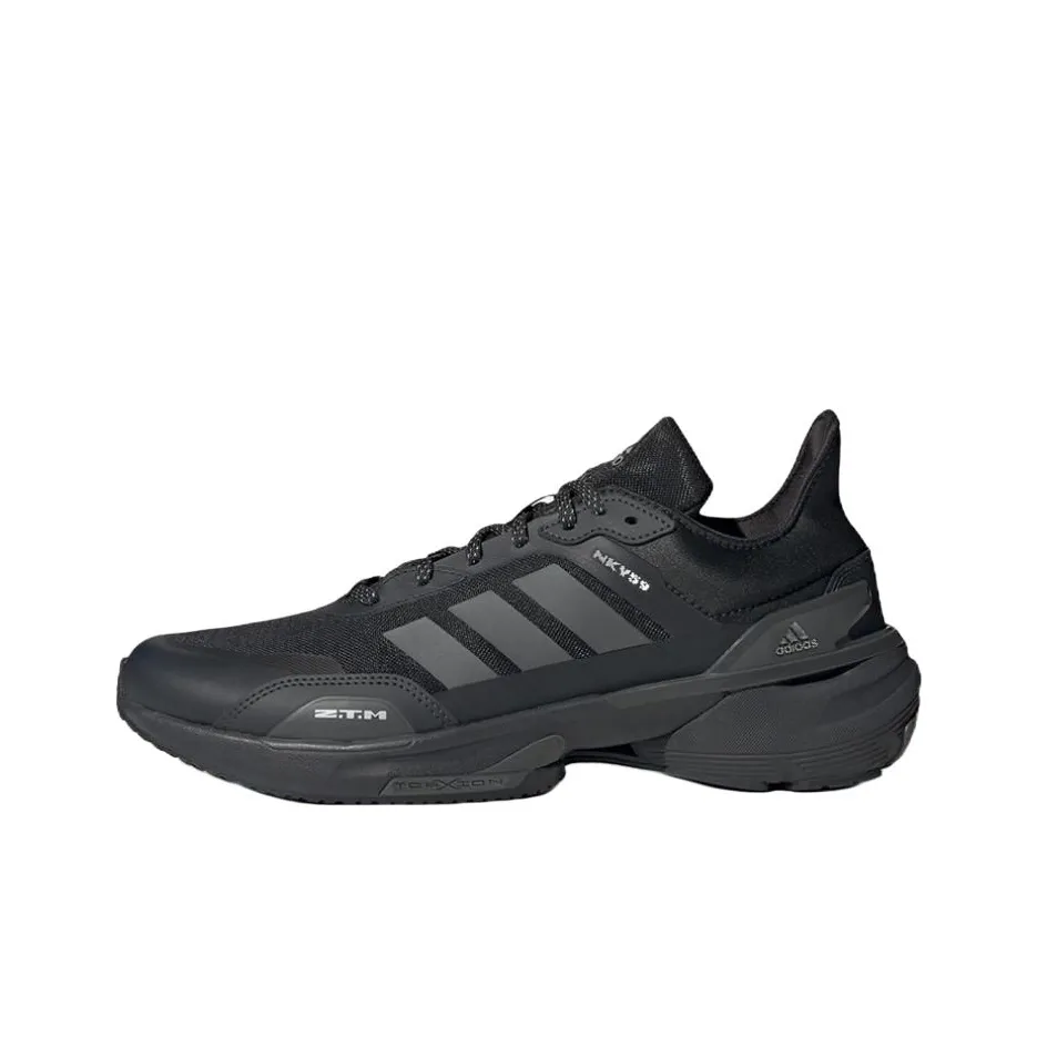 Adidas MTS Устойчивый к истиранию Низкий Топ Повседневные Беговые кроссовки Унисекс Черный