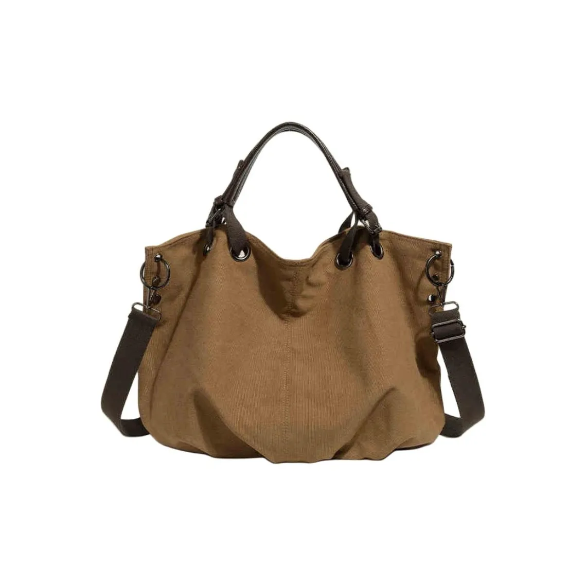 Carksky Холст Через плечо Сумка Женская Коричневая