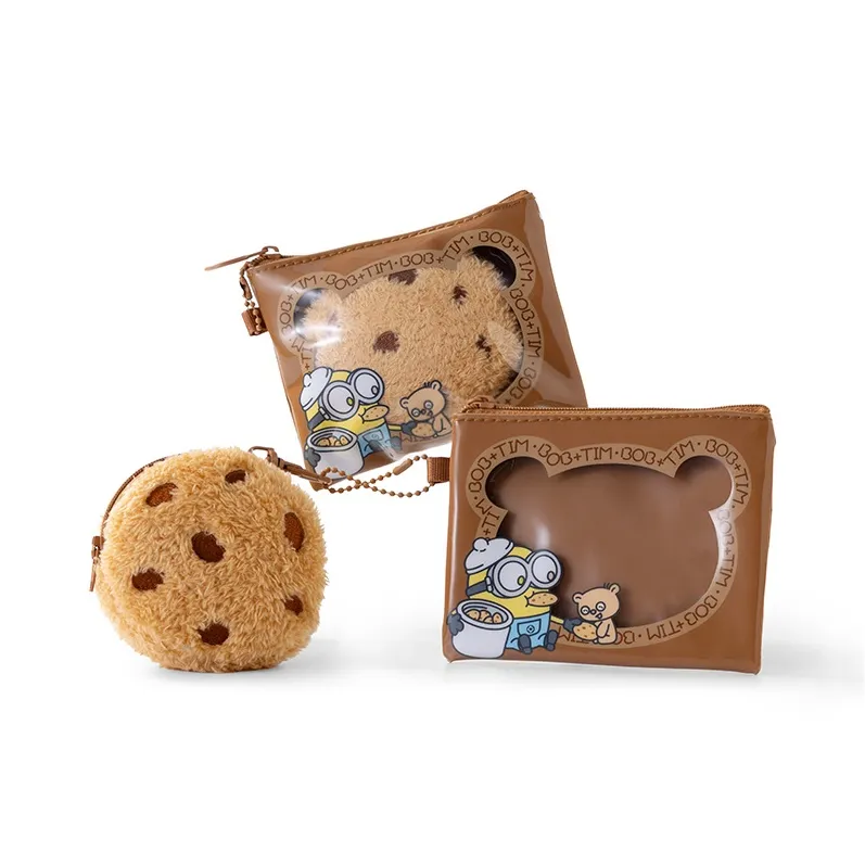 Minions TIM Bear Цвет печенья Стайлинг Маленькая круглая сумка Мерч по IP