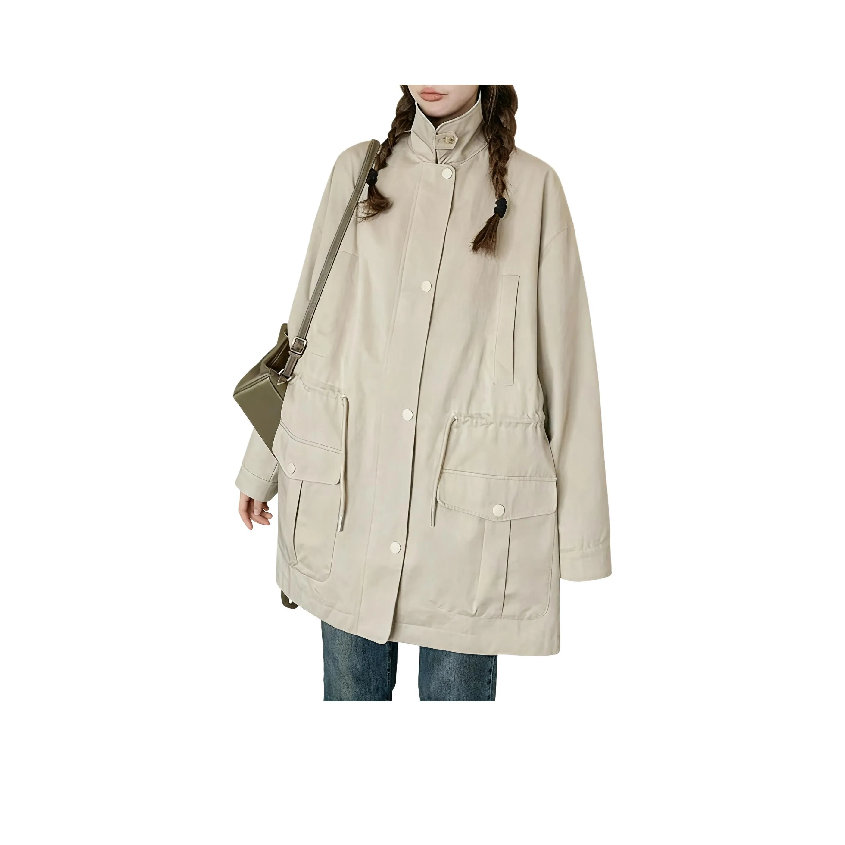 BQERTY Ecru Женский тренч