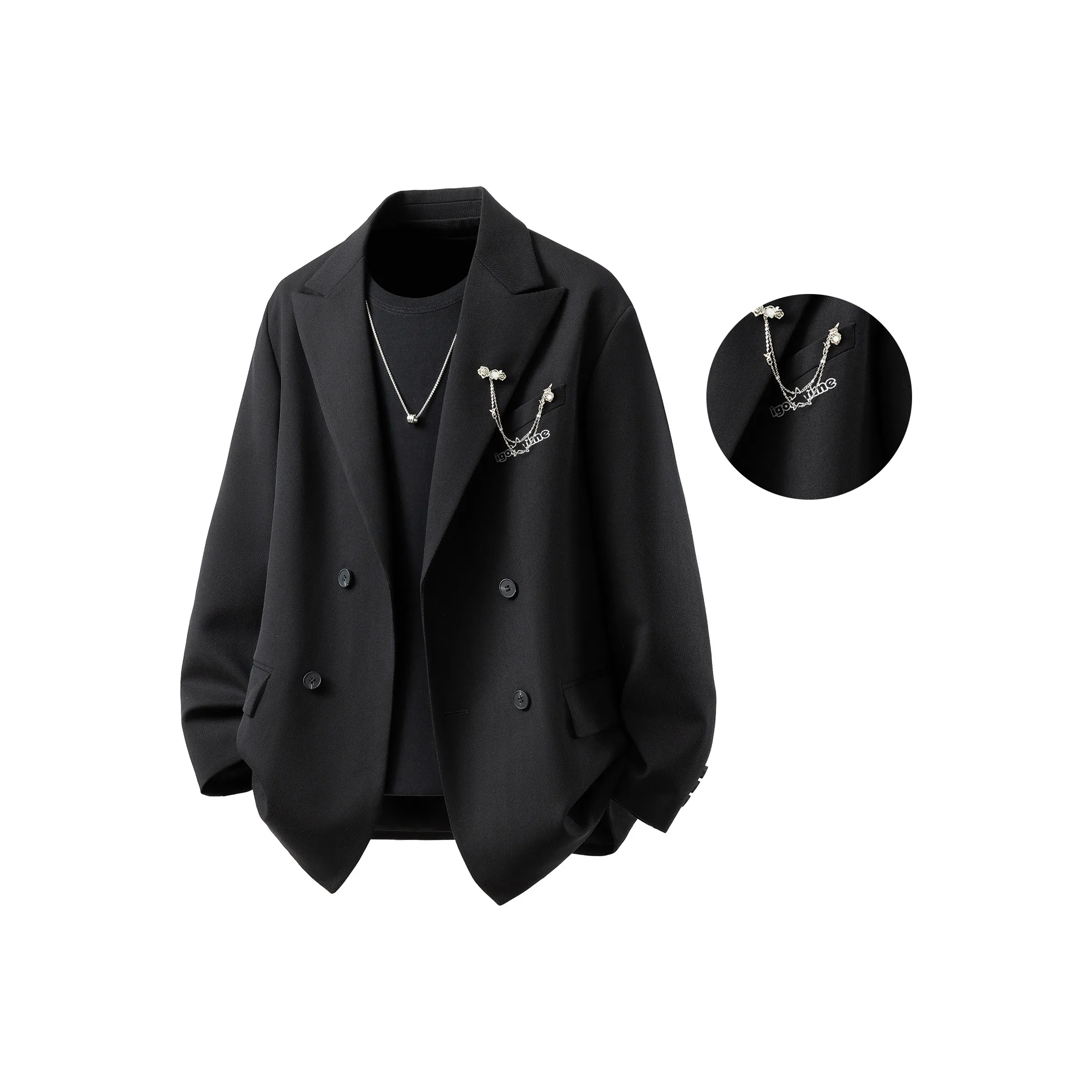 IGOI Черный [С подарками Брошь] Унисекс Деловые костюмы