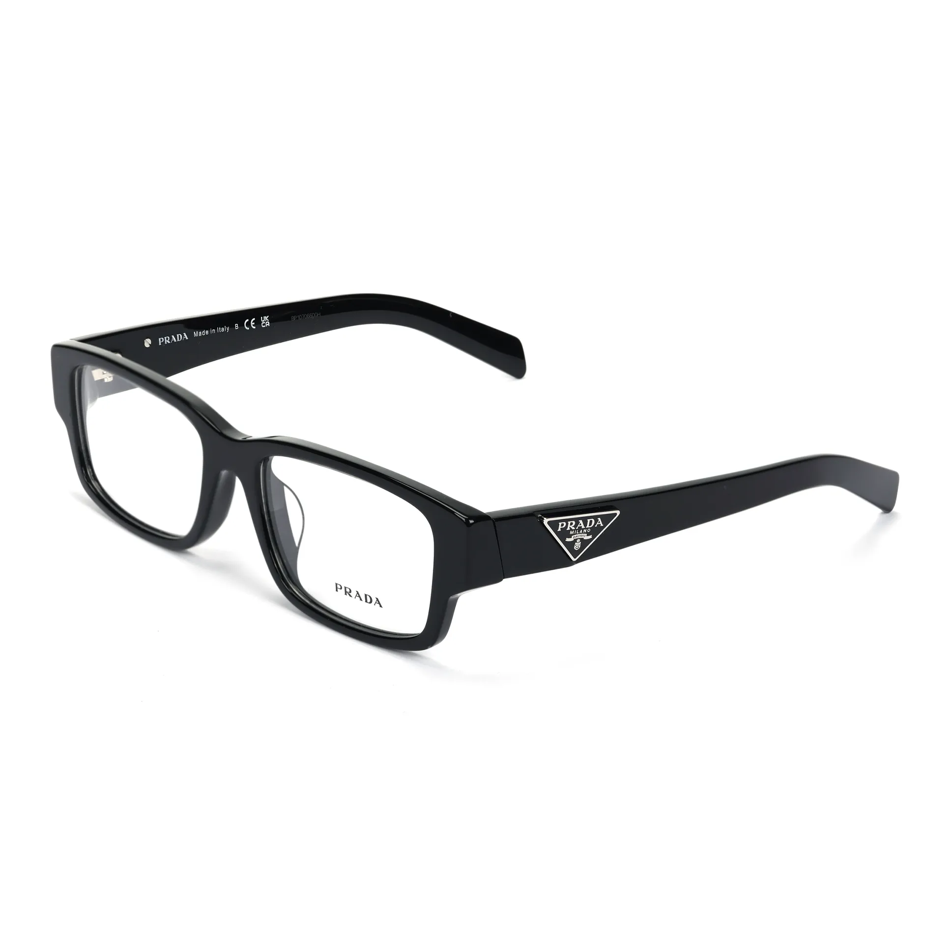 PRADA Прямоугольные Оправы для Очков Унисекс Черные