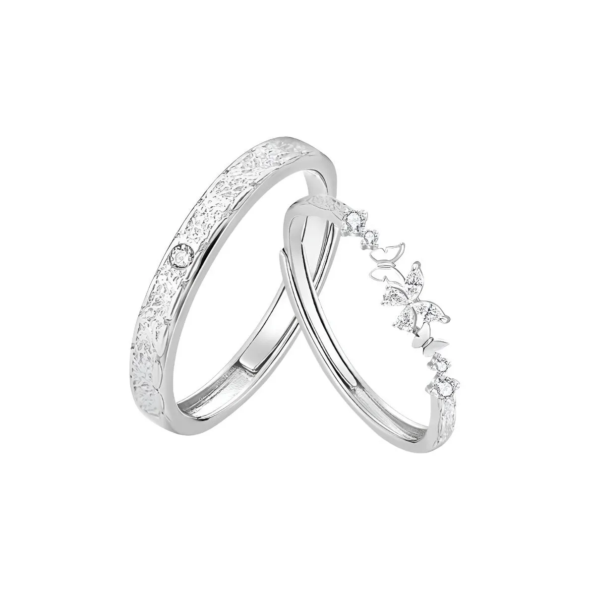 QUIET LOVE Искусственный топаз кольца унисекс