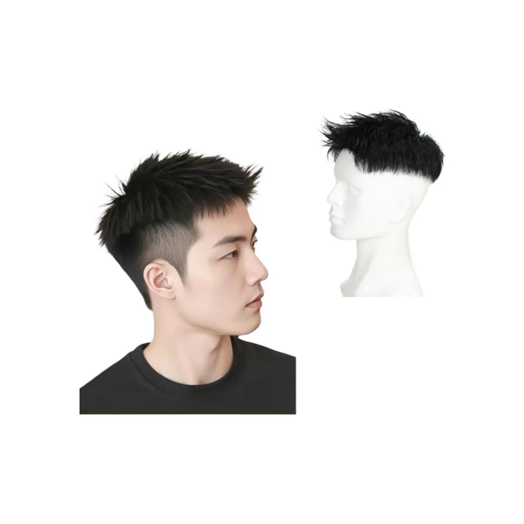 QIYEXUE Мужская прическа GROWTH заплатка мужская парик из человеческих волос