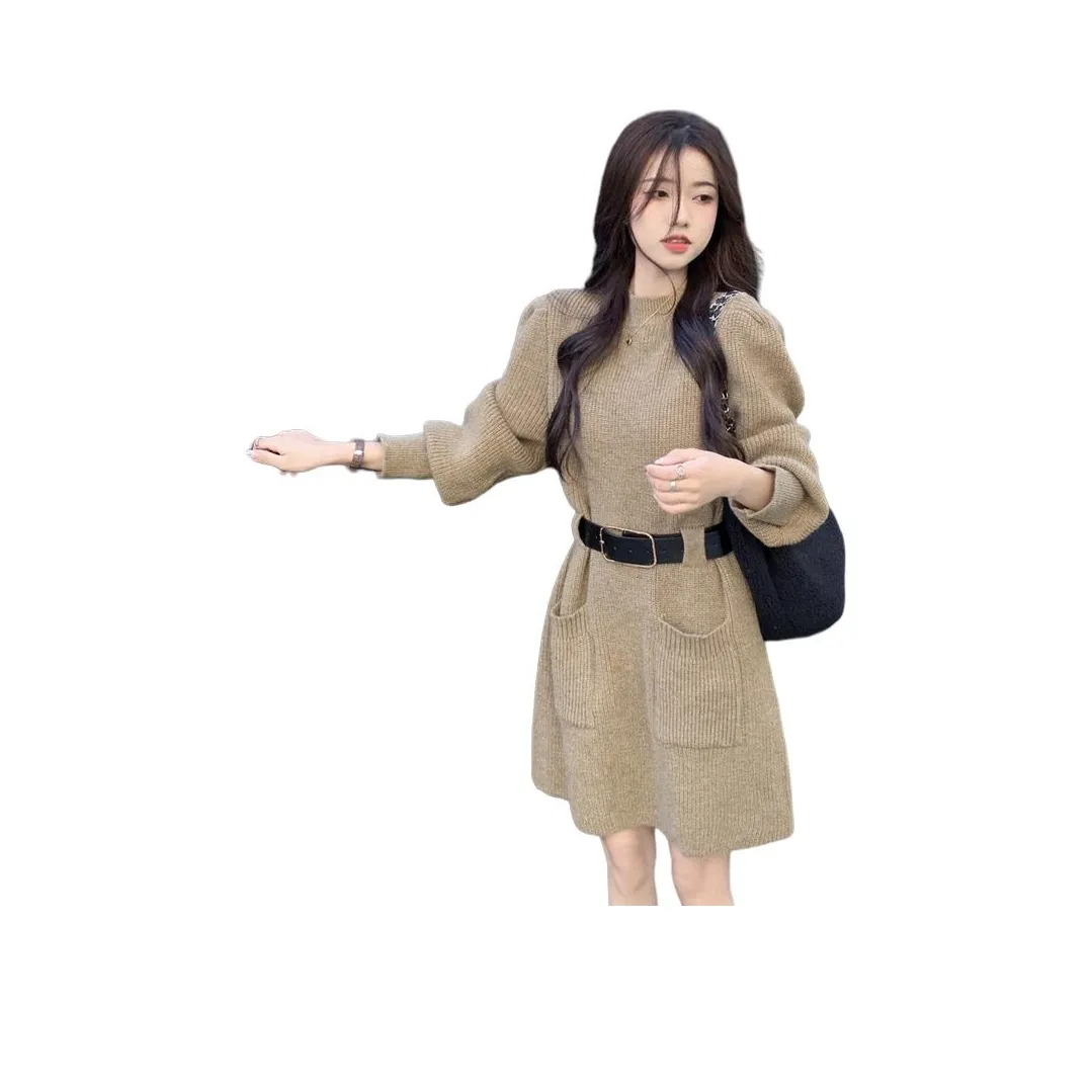 VENICEW Длинное платье с длинными рукавами женское